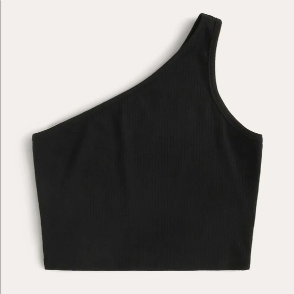 Sold out-New off shoulder crop top one shoulder - Picture 2 of 3